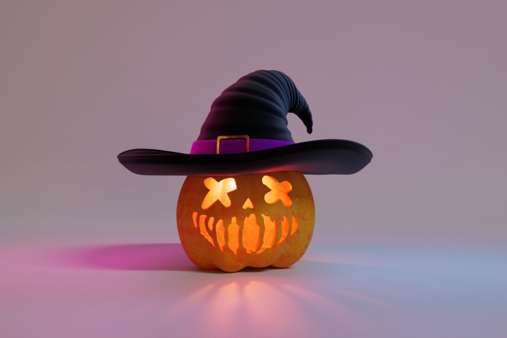 Halloween Junkie Pumpkin Witches Hat