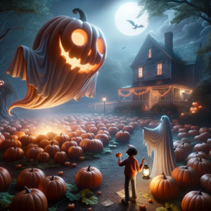 "The Legend of the Pumpkin Ghost: A Halloween Tale of Joy and Mystery" - A Halloween Short Story by Halloween-Junkie.com