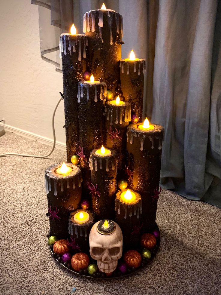 The Spooky Candle Crafts Finale: The Halloween Junkies Glowing DIY Black Candle Adventure