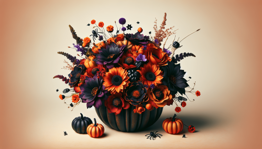 Halloween DIY Flower Arrangements